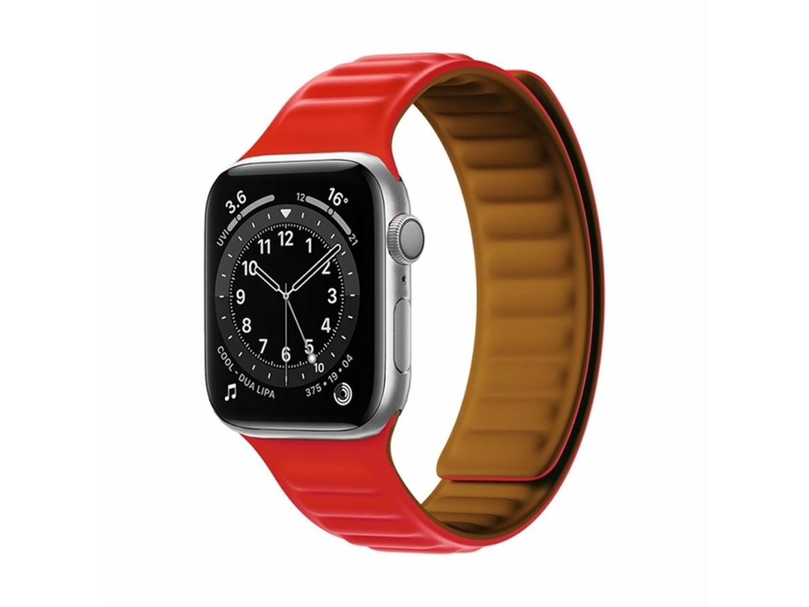 pulsera magnética para su Apple Watch 7/8/9 41 mm - rojo