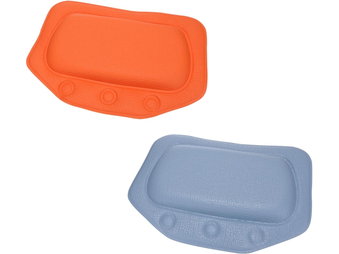 Juego de 2 almohadas de baño, soporte para cabeza y cuello, almohada cervical para el respaldo del baño.