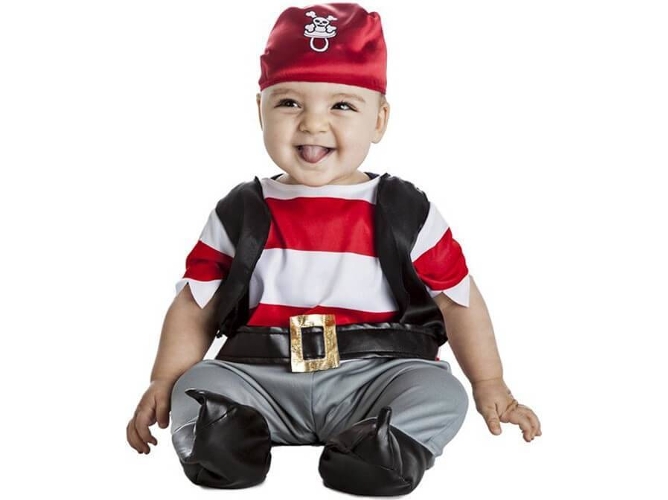 Disfraz de Bebé DISFRAZZES Pirata Chupete (Talla: 6 a 12 meses)