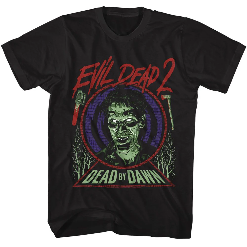 Unisex Adult T-shirt Rockinstone Evil Dead Evil Ash Black Sizel