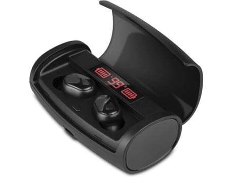 Auriculares Bluetooth True Wireless SMARTEK TWS-390 (In Ear - Micrófono - Negro)