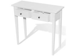 Maison Exclusive - Mesa Consola Tocador Con Dos Cajones Blancos