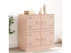 Aparador De Acero Rosa 67x39x73 Cm