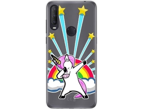 Carcasa Alcatel 1S 2020 TUMUNDOSMARTPHONE Dibujos Transparente Multicolor