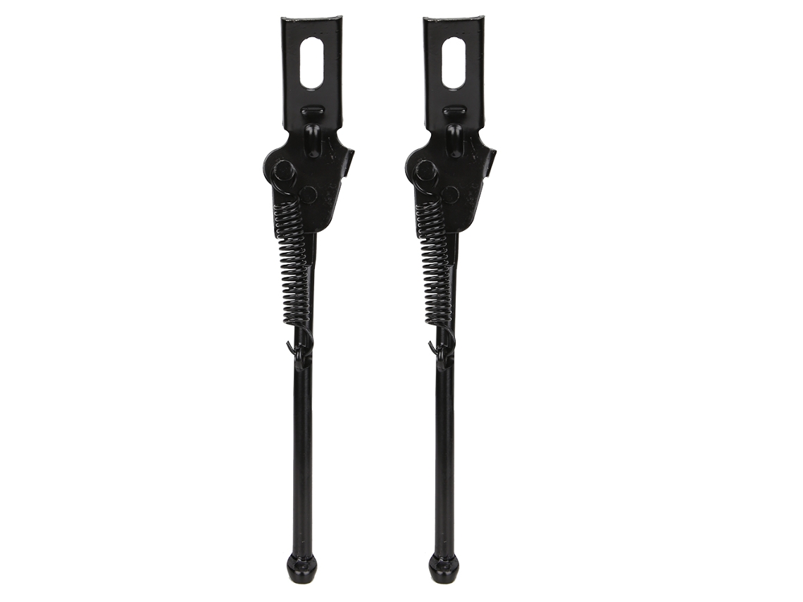 2026-2 Piezas Soporte Lateral Ajustable De Acero Al Carbono Negro Para Bicicleta Infantil 16 Pulgadas
