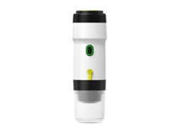 Cafetera expreso portátil 3 en 1 con cápsulas USB para autocaravanas, senderismo y oficina (Blanca)