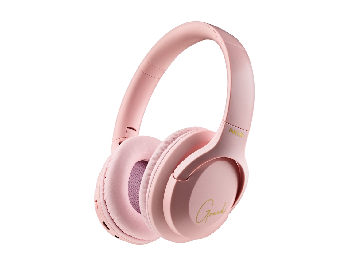 Auriculares Bluetooth NGS Tecnología Artica Greed Pink 5.1-10Hrs de Autonomía