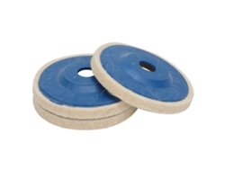 Juego Práctico Y Popular De 3 Discos De Pulido De Lana Angulares De 4 Pulgadas Para Lijadoras Angulares De 100°.