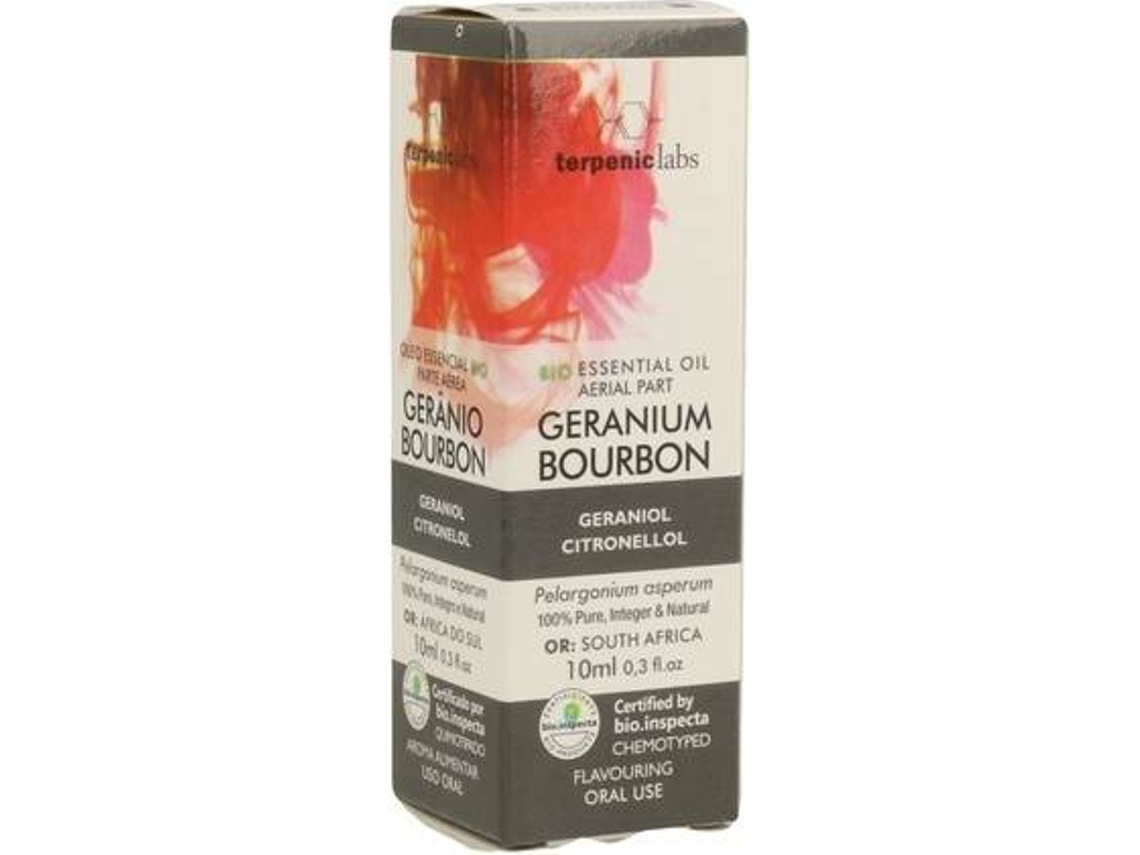 Aceite Essencial TERPENIC Gerânio Bourbon Bio (10 ml de óleo essencial)