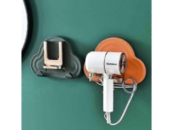 Soporte para secador de pelo, pimienta, cepillo, montaje en pared, acero inoxidable GOKOCO