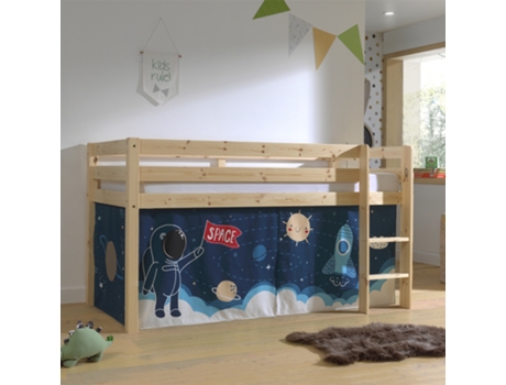 Somier Meia Altura Cobertura Space PETITSMEUBLES Marrón (209.5x105x114)