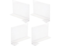 Elegantes Resistentes Separadores Estantes 4 Piezas Armarios Fabricados Pp Aumentan Espacio Almacenamiento