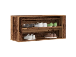 Banco Zapatero | Armario Zapatero Madera Ingeniería Madera Envejecida 100x35x45 Cm