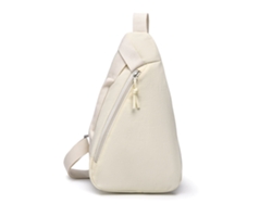 (Blanco roto) Elegante y ligero bolso de pecho de estilo japonés con forma de lágrima, ideal para viajes y deportes.