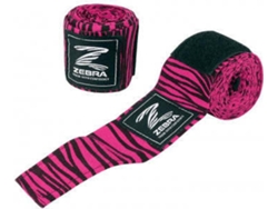 Venda para Boxeo ZEBRA  (Rosa, Negro - 350 cm)