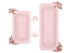 Colador Ajustable Para Fregadero, Lavado De Frutas, Verduras, Colado De Pastas Y Secado De Platos