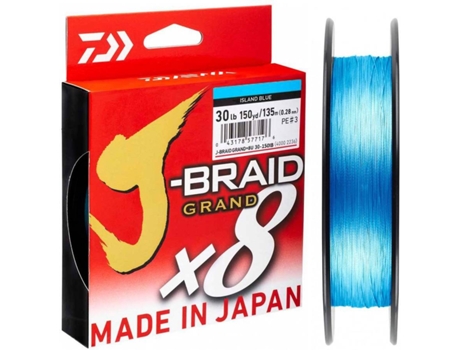 Línea de Pesca Trenzadas DAIWA J-braid Grand X8 (0.350 mm - 0,20 mm)