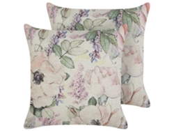 Cojines boho decorativos BELIANI Zahriye de Poliéster Violeta 45x45x12