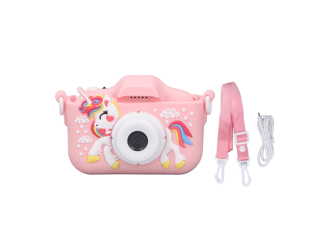 2026-cámara Para Niños Juguete Digital Con Grabación De Fotos Y Vídeos Camcorder Cute Patrón Cartoony Portátil Rosa Para Niños