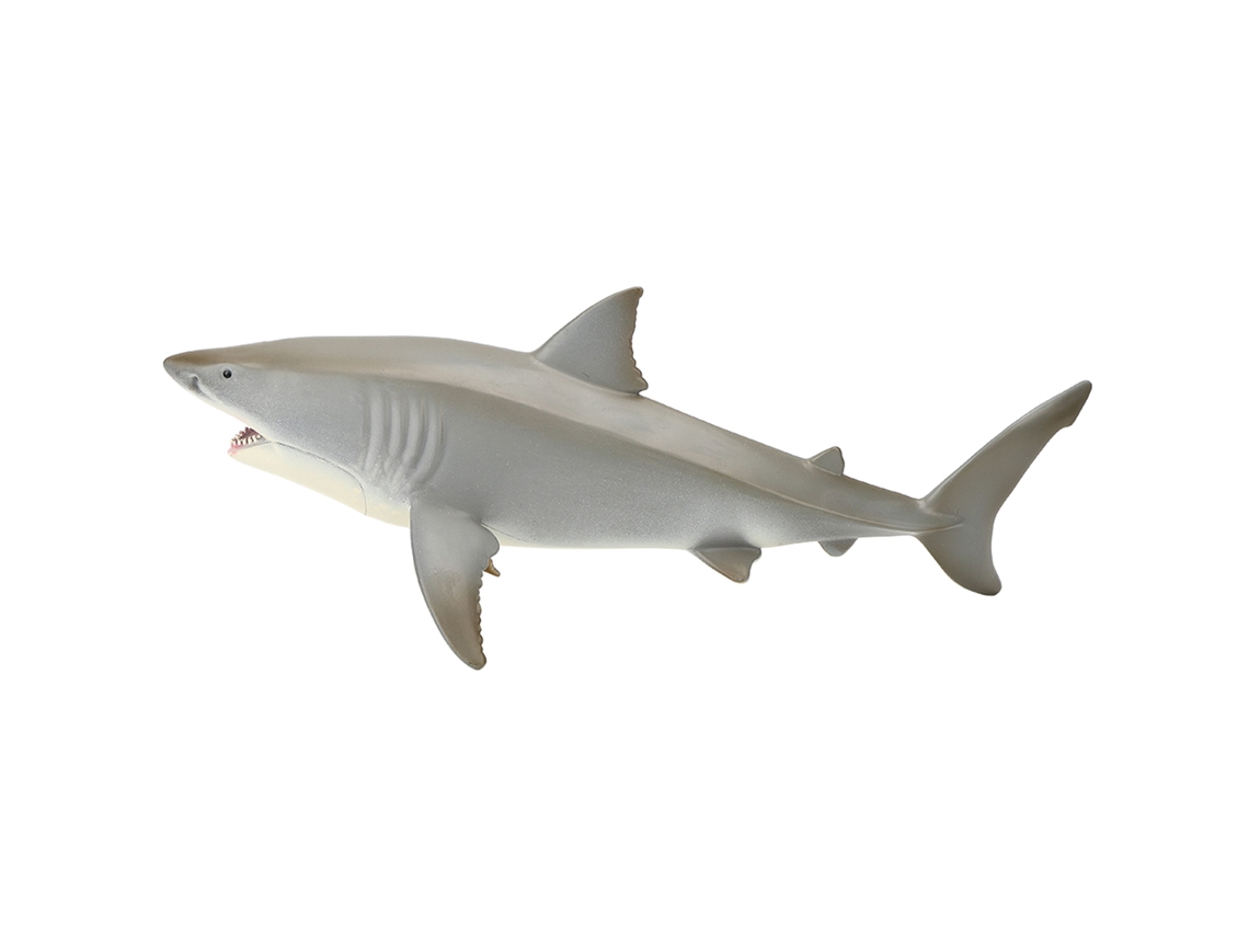 20du26 Gran Tiburón Blanco Modelo Hueco Megalodón Figura Educativa de Vida Marina Juguete