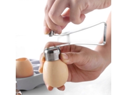Cascahuevos de acero inoxidable, resistente abrehuevos para cocinar, usar en la cocina y hornear, separa fácilmente las cáscaras. Rosewell