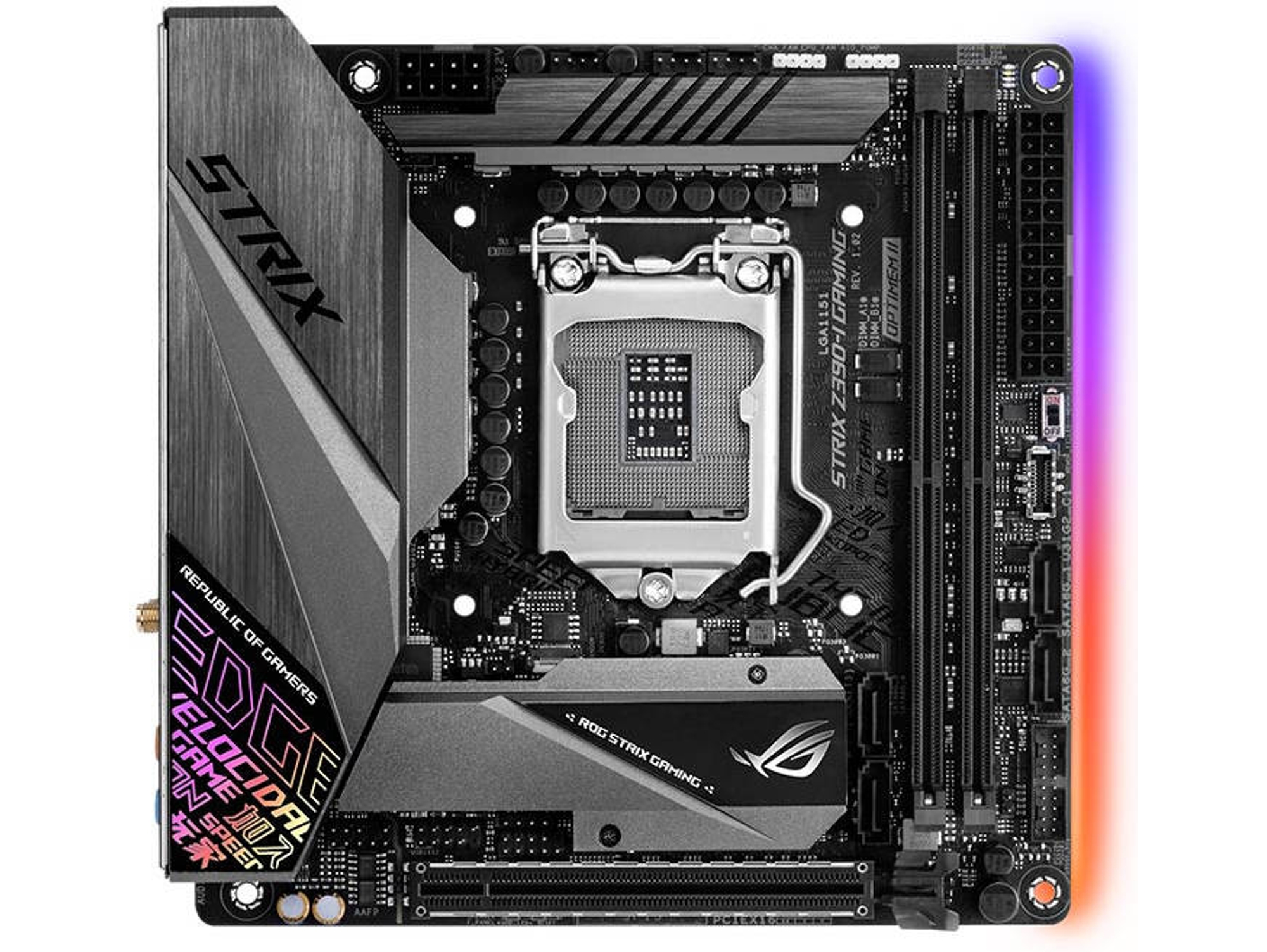 Placa Base ASUS ROG STRIX Z390-I Gaming (Socket LGA1151 - Intel Z390 - Mini ITX)