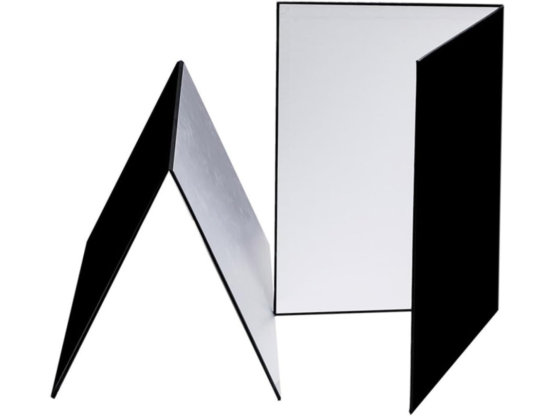 Reflector De Cartón Plegable Para Fotografía, Reflectante Blanco Plateado