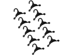 Juego 10 Perchas Mascotas Perchero Plástico Antideslizante Perros Animales Pequeños Ropa