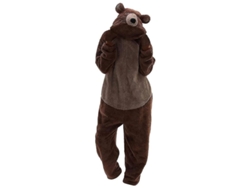 Pijama De Oso Unisex Adulto Para Invierno Suelto Con Bolsillo Grueso Y Cómodo 2xl Marrón