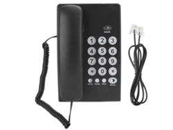 Teléfono Fijo Portátil Con Cable Para El Hogar/oficina, Con Función De Flash Y Silencio, Abs, Negro Kxt504