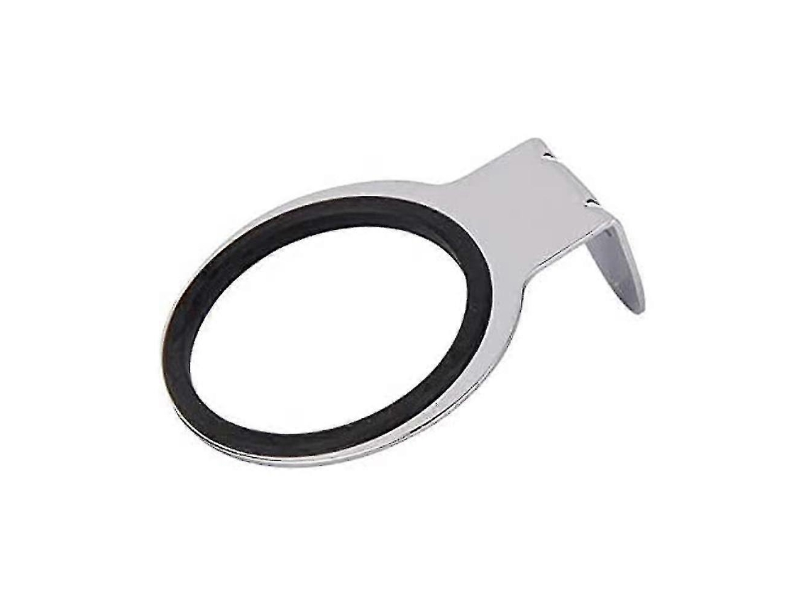 Soporte de pared plano para secador de pelo, para baño, dormitorio y peluquería, plateado, 1 pieza Yvan Sygo