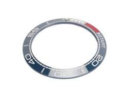 Bisel de reloj de cerámica de 41,5 mm, azul y rojo