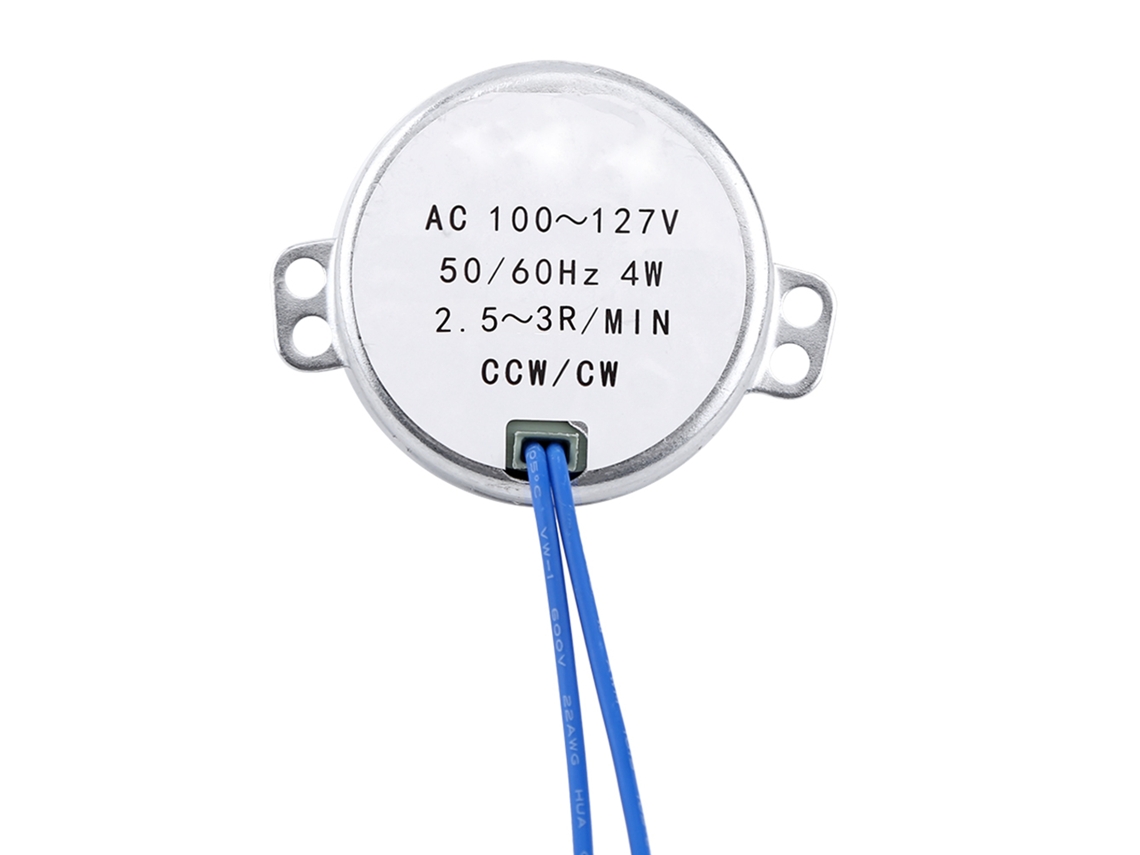 Motor Eléctrico Síncrono Con Engranajes, 100-127 V Ca, 4 W, 50/60 Hz, Giro En Sentido Antihorario/horario.