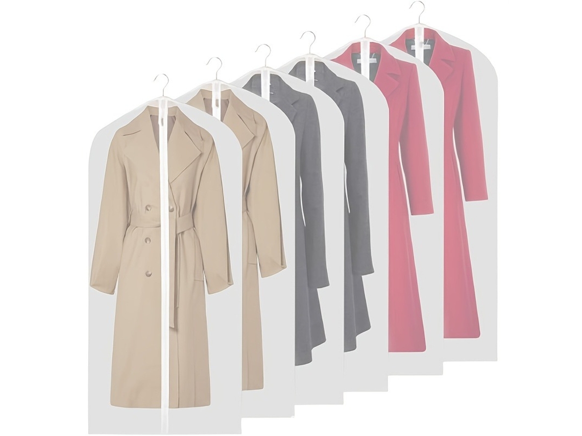6 fundas para ropa, bolsas a prueba de polvo para guardar ropa en el laboratorio digital (60 x 140 cm)