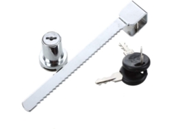 VVJIJILLY Fechaduras Para Portas De Correr De Vidro, Pacote Com 2 Fechaduras Para Vitrines, Com A Mesma Chave, Aço Inoxidável, Fácil Instalação Sem Perfuração,