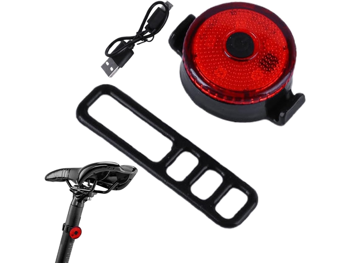 Luz Trasera Para Bicicleta Recargable Por Usb Con Sistema De Liberación Rápida, 3 Modos, Resistente Al Agua, Para Mtb.