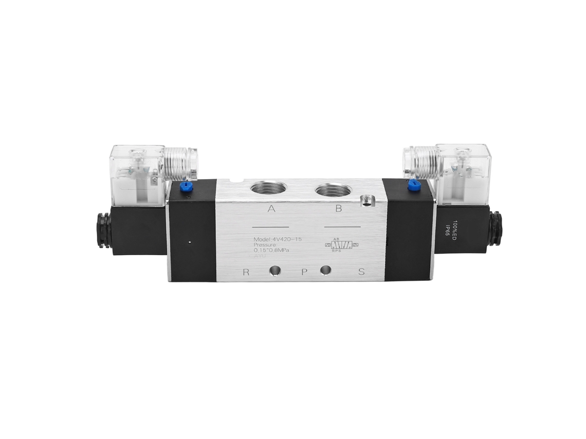 2026velora-válvula Solenoide Neumática De 3 Posiciones 5 Vías Control Eléctrico Dc12v