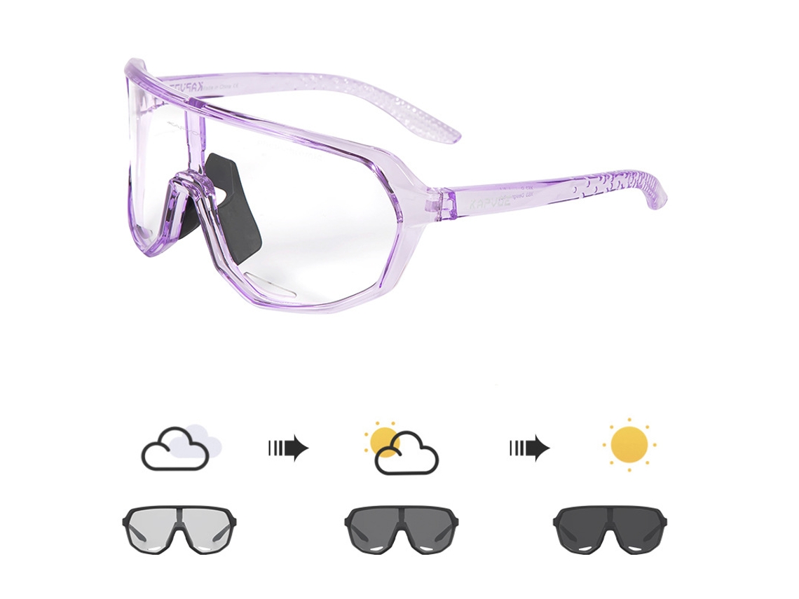 Gafas fotocromáticas para ciclismo, running y jogging, aptas para uso diurno y nocturno, con protección contra el viento y la arena. MDUG
