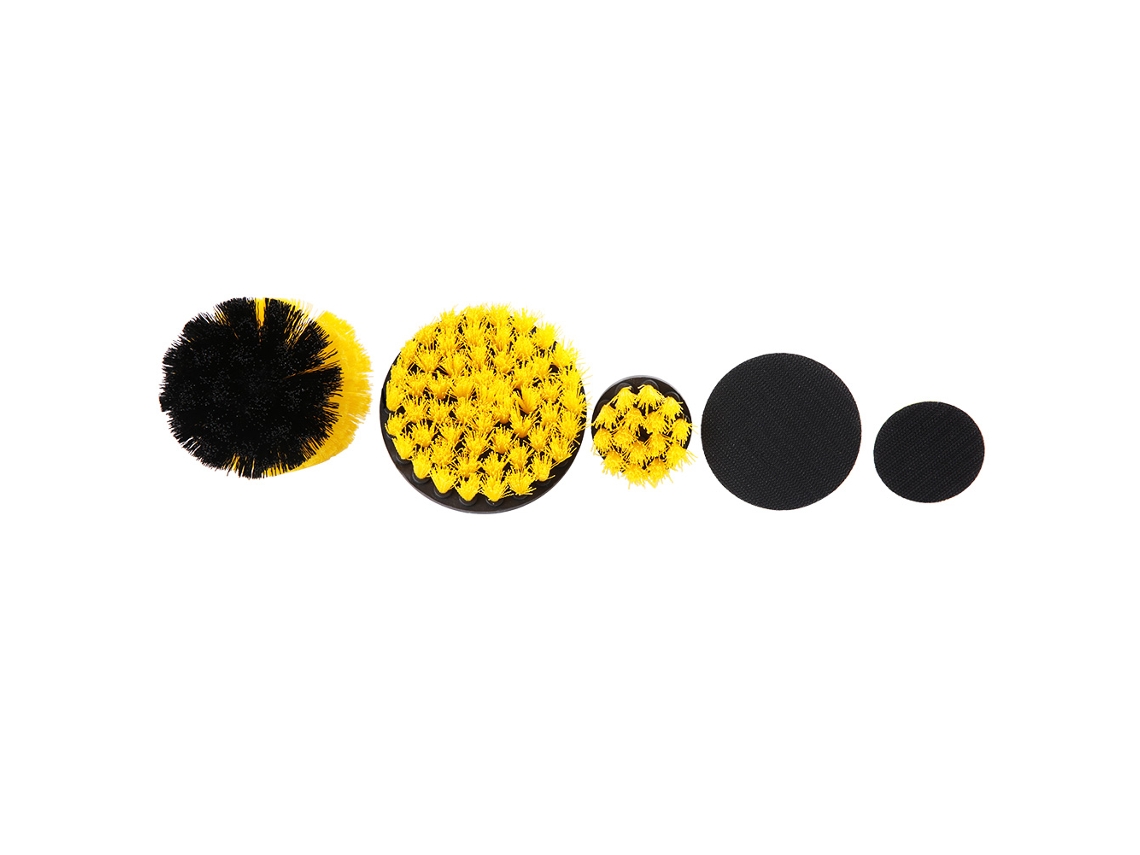 Juego De 5 Cepillos Para Taladro Eléctrico Con Mango Hexagonal Redondo De 6 Mm Para Limpieza Y Pulido.