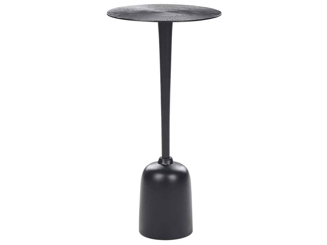 Mesa de centro de diseño moderno BELIANI Selwyn de Aluminio Negro 30x30x60
