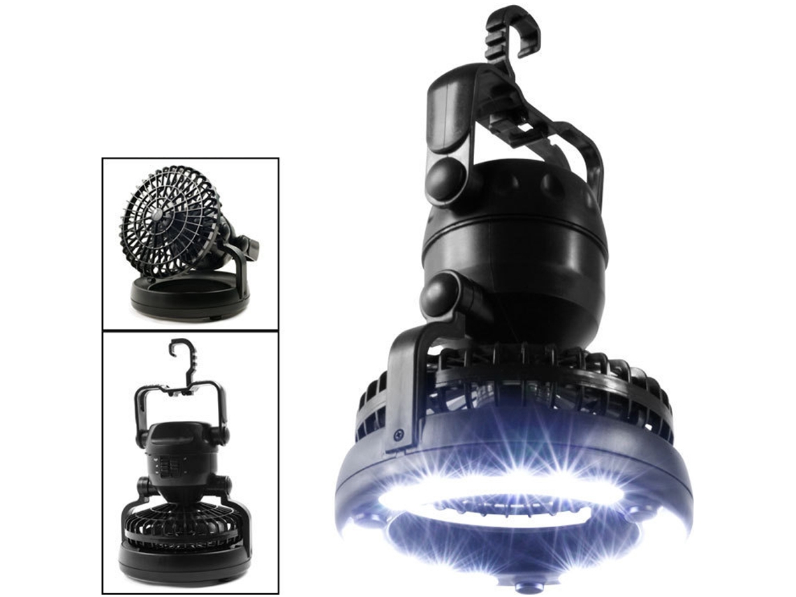 Lámpara De Camping Con Ventilador, 18 Led, Multifuncional, Para Tienda De Campaña, Linterna Portátil, Para Exteriores, Senderismo, Pesca Y Emergencias.