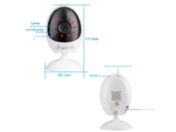 Cámara de red Wi-Fi Mdug de 64 GB con memoria y gran angular de alta definición para vigilancia CCTV