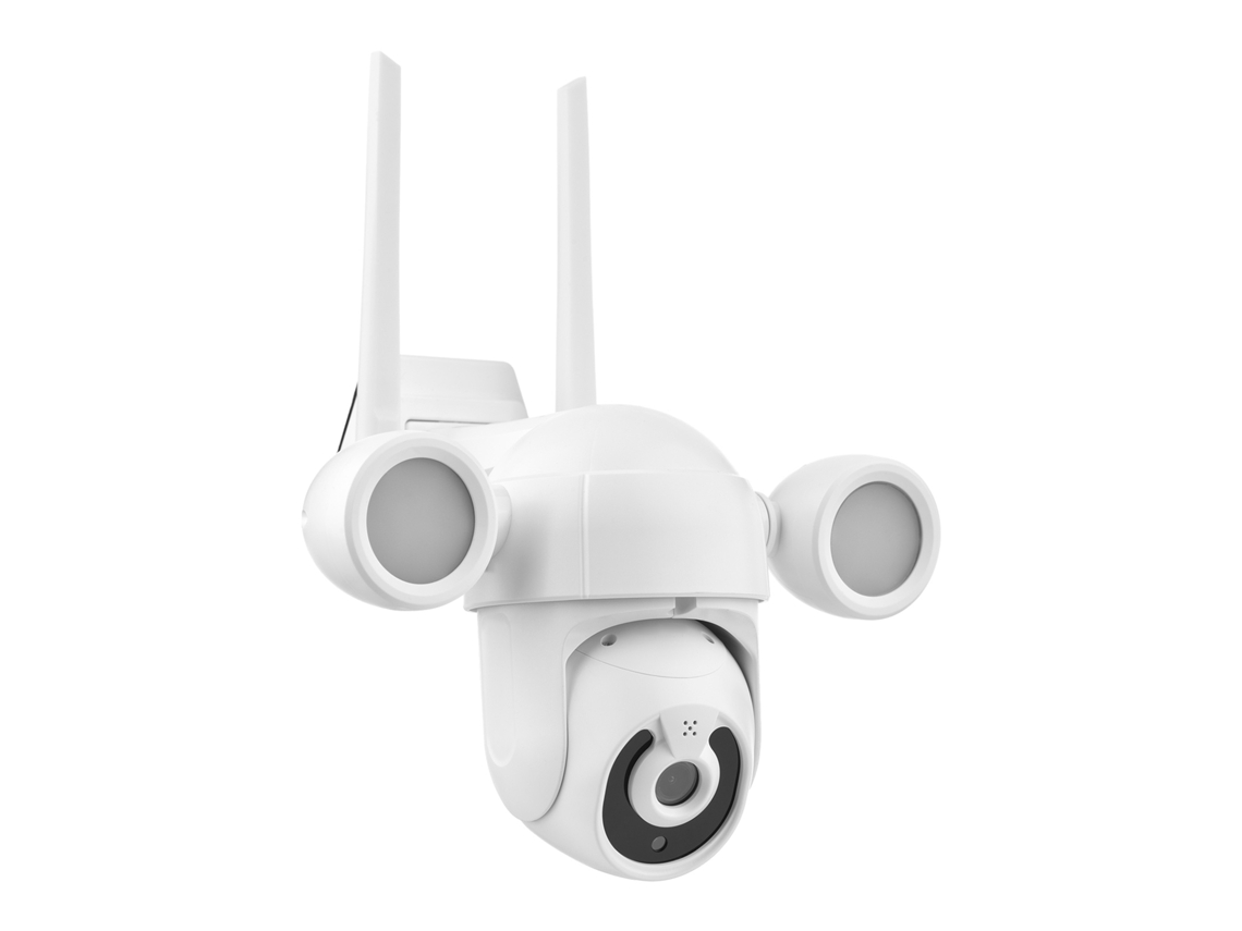 Cámara Inalámbrica Exterior Wifi 3.0mp Ip65 Visión Nocturna Rastreo Automático Audio Bidireccional Para Seguridad Hogar