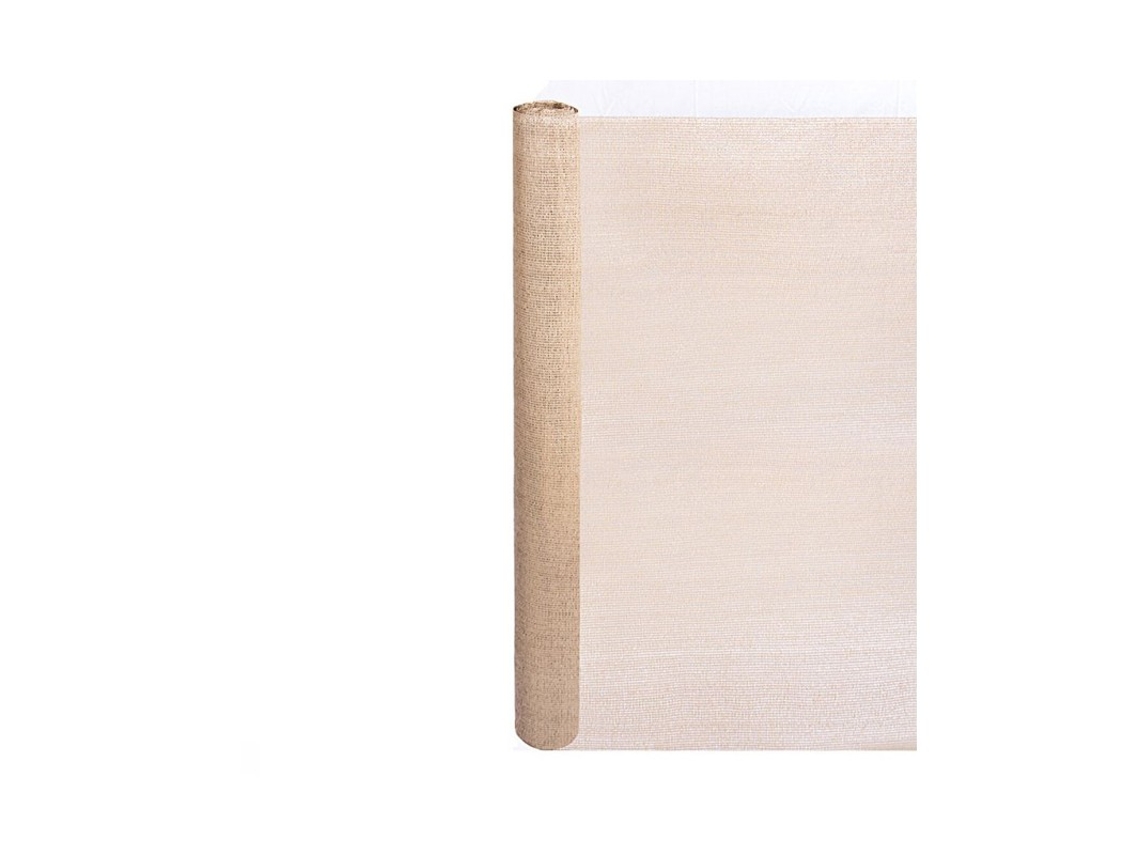 Malla de sombreo ocultación 1 x 10 metros, beige, ocultación 95% para jardines, terrazas y delimitación parcela