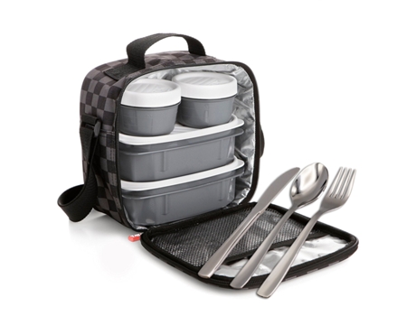 Conjunto de Mochila Lonchera Térmica TATAY Urban Food Y Cubiertos