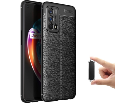 Kit Funda y Soporte Magnético Realme GT Master Rugged Leather Negro