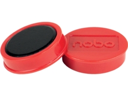 Pack 10 Imanes NOBO 38 mm (Rojo)