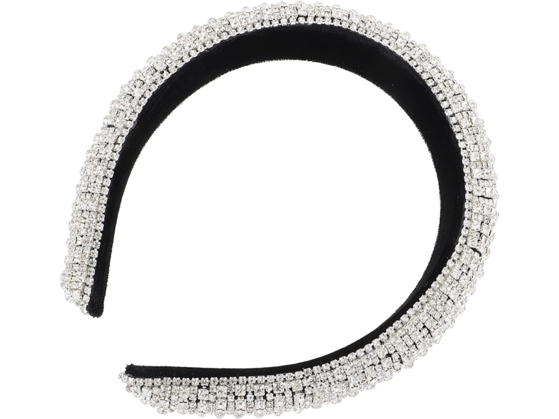 Diadema Elegante Con Pedrería Para Novias, Ideal Para Bodas Y Fiestas. Accesorio Chic.