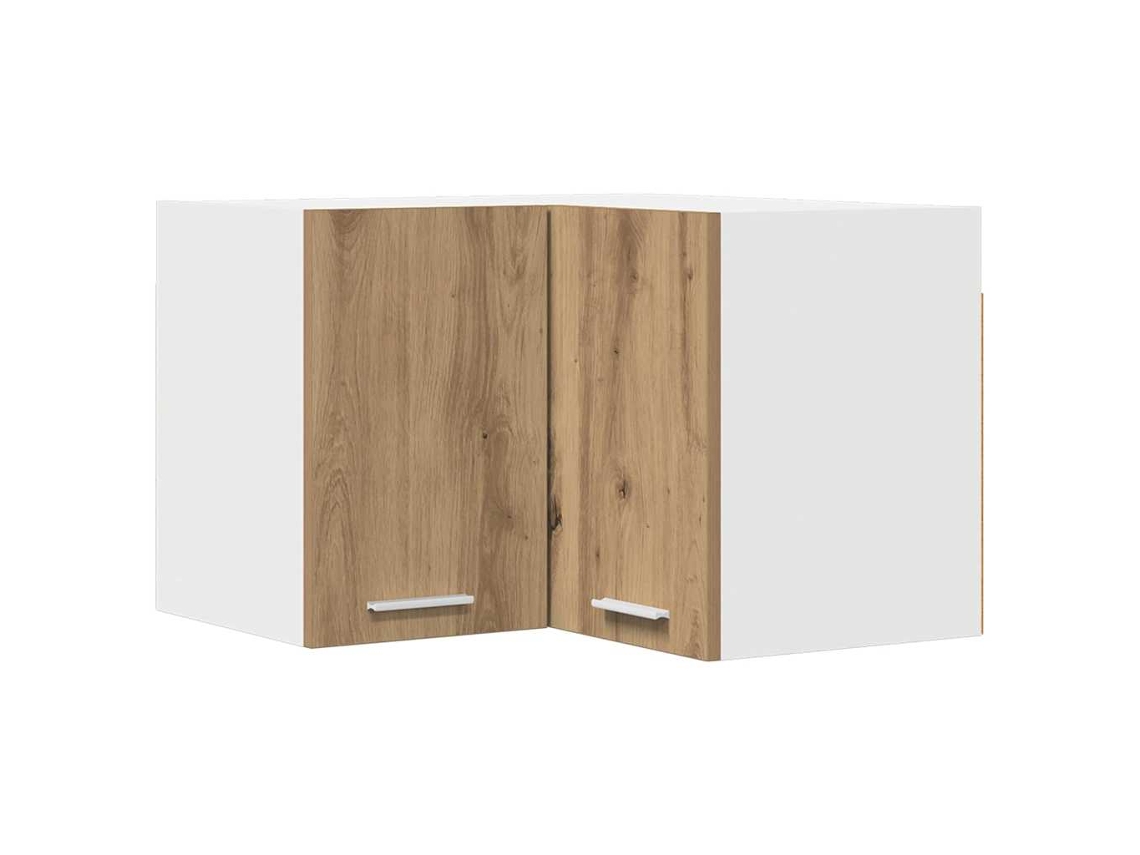 Mueble de pared artesanal de roble y blanco MAISON EXCLUSIVE (57x57x40 cm)