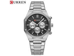 Reloj De Negocios Octogonal Para Hombre Con Correa De Acero, Resistente Al Agua, Seis Agujas E Indicador De Fecha.